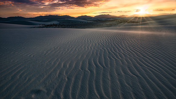 Sunset at White Sands
