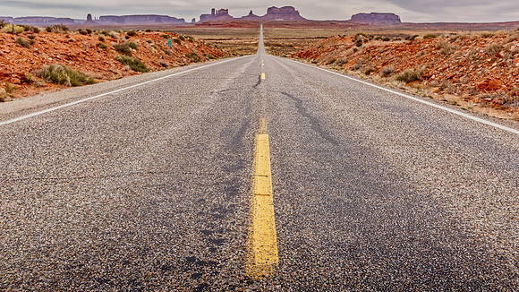 Approaching Monument Valley